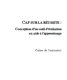 Image d'un lien vers cahier Cap sur la réussite : Conception d'un outil d'évaluation en aide à l'apprentissage